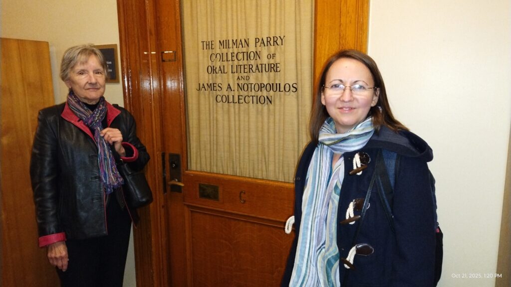 Lampert Vera és Biró Viola a Harvad Egyetem Milman Perry-gyűjteményében